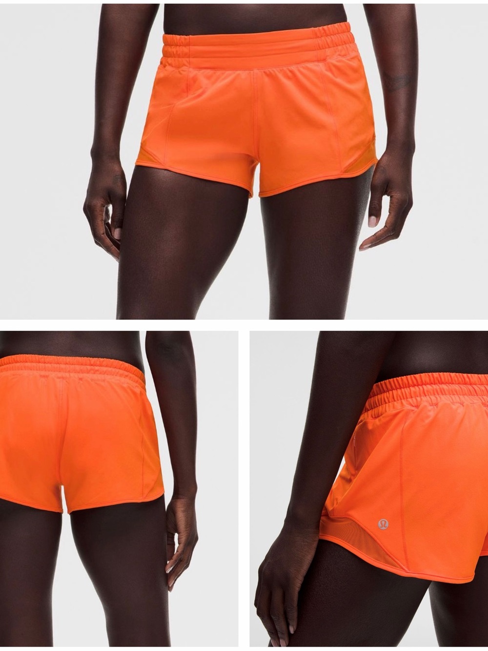 lululemon athletica Women's Bright Orange Running Shorts